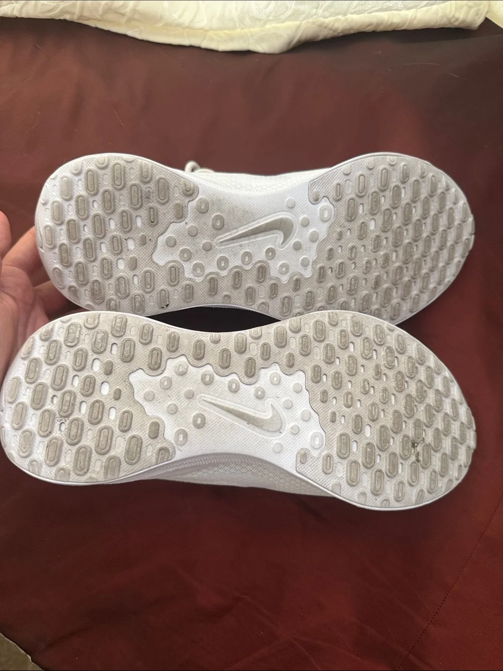 Nike Women’s All-White Mesh Running Shoes